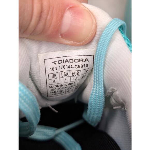 Diadora SpeedPro EVO II Womens Running Shoes- US 7 Aqua Blue 101.170144-C6018 - Picture 7 of 8